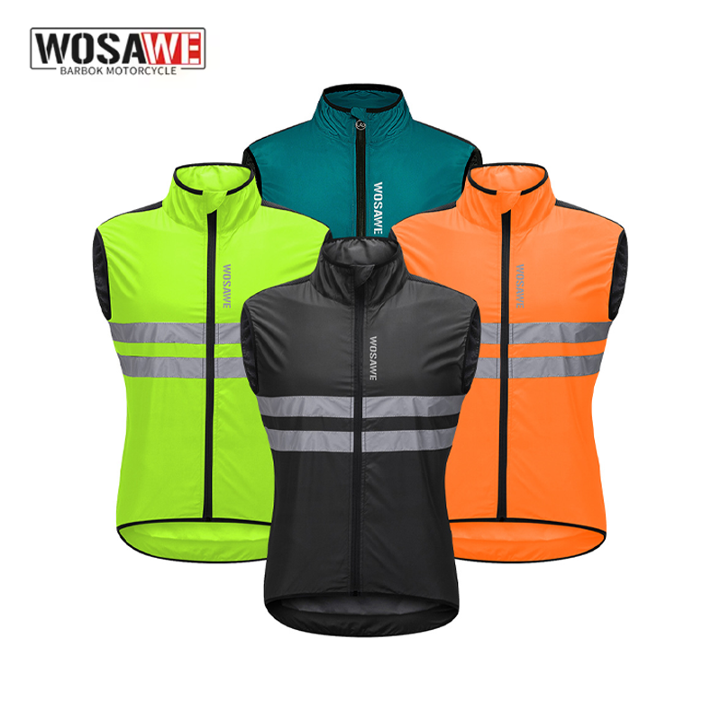 Cycling Gear Man - WOSAWE Erkek Bisiklet Rüzgarlık Yeleği Hafif