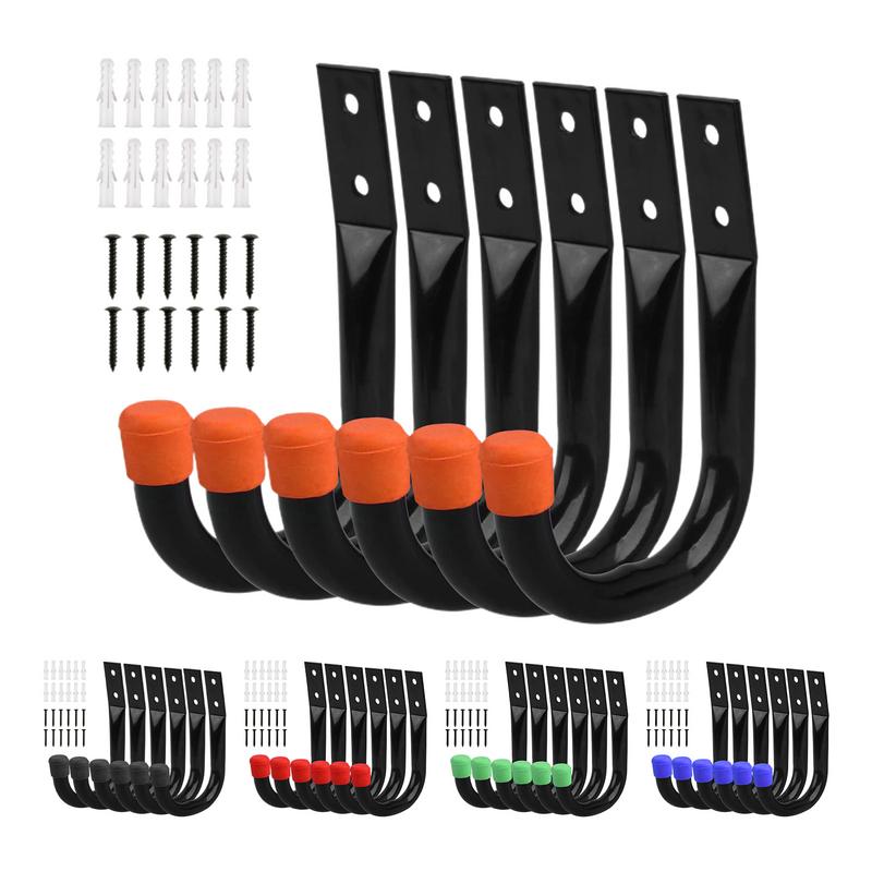 Cycling Gear Wall Storage - 6 adet/takım bisiklet duvara montaj kancaları