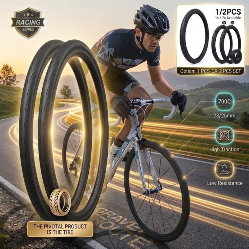 Cycling Gear Gravel - 1/2 ADET 700C Yol Bisikleti Lastiği