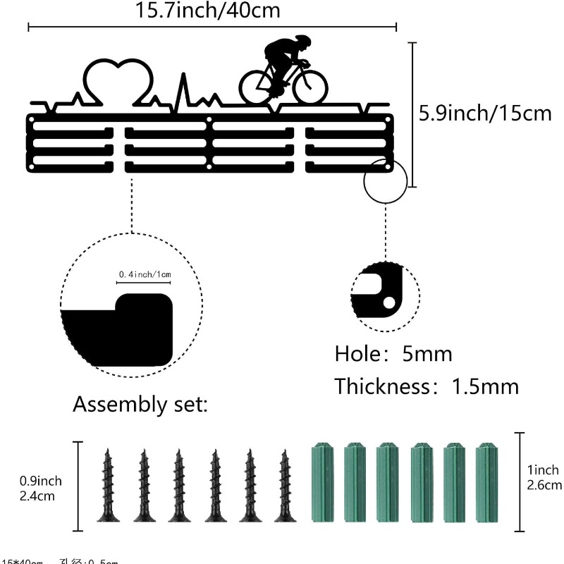 1 adet bisiklet madalya tutucu - Cycling Gear Wall Storage incelemesi ve fiyatı