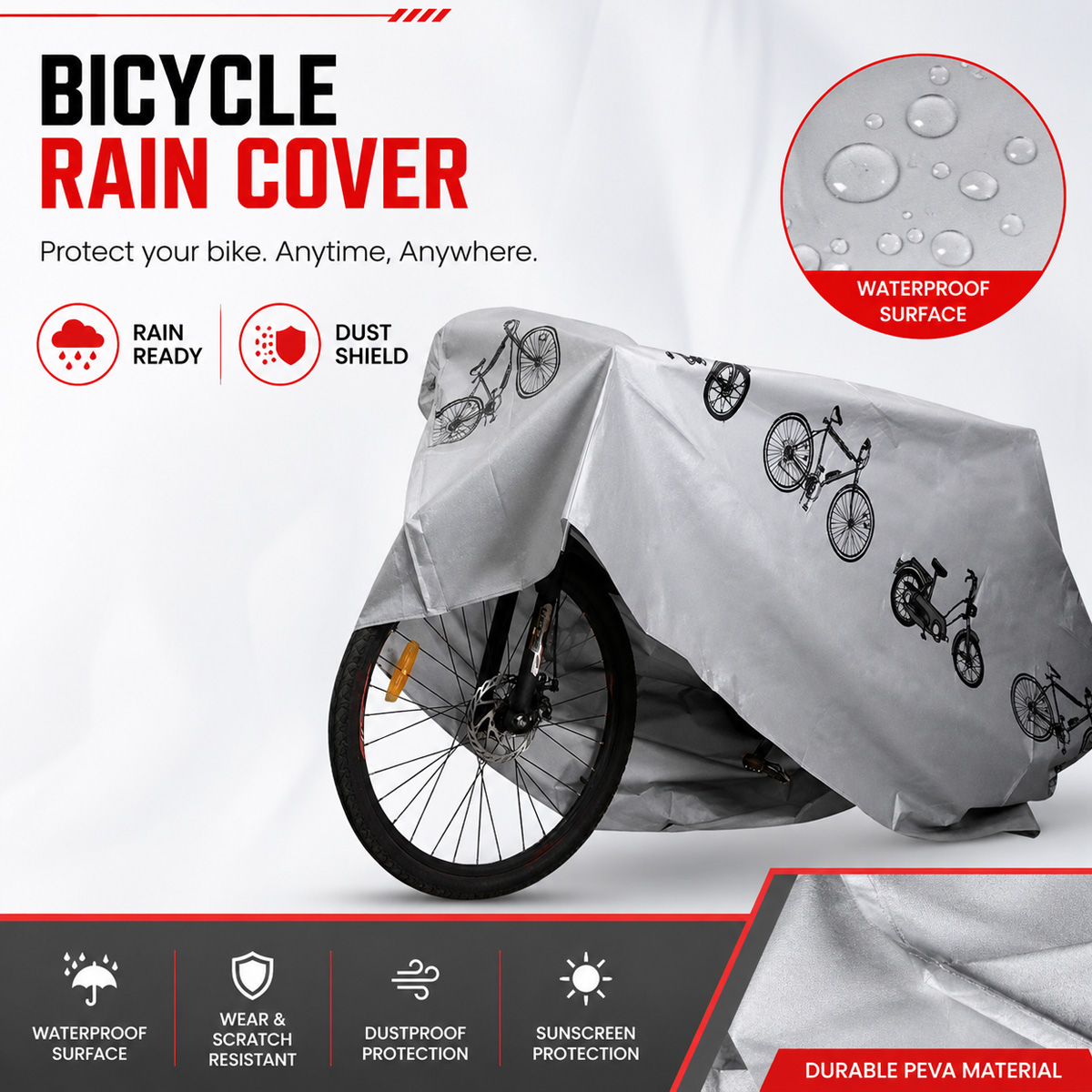 PINMOAP Evrensel Bisiklet Yağm - Cycling Gear Pack incelemesi ve fiyatı