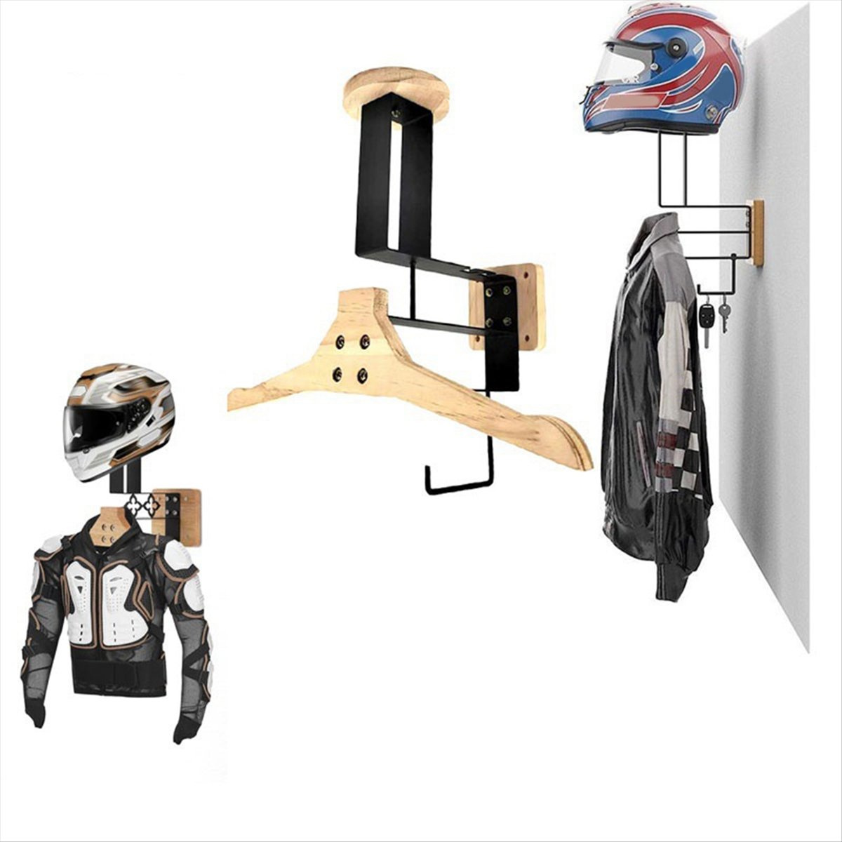 Yeni gelen motosiklet ahşap ka - Cycling Gear Wall Storage incelemesi ve fiyatı